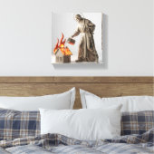 Heiliger Florian -Schutzpatron der Feuerwehr Canvas Afdruk (Insitu (Slaapkamer))