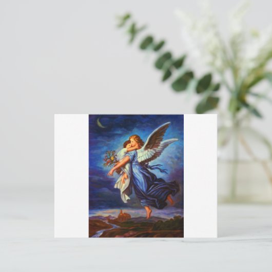 Heiliger Schutzengel - Guardian Angel 7-olie Briefkaart (Staand voorkant)
