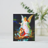 Heiliger Schutzengel Guardian Angel en Kinderen Briefkaart (Staand voorkant)