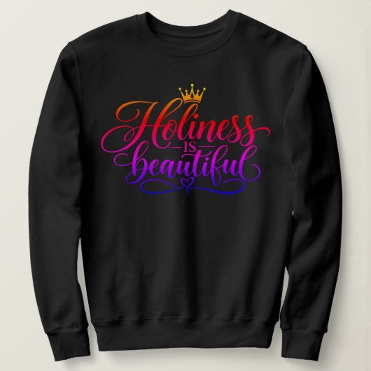 Heiligheid is mooi trui (Design voorkant)