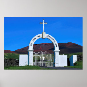 Heimaey Cemetery Poster