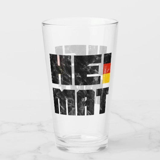 Heimat, Duits, Duitsland Home, Homeland Glas (Achterkant)