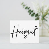 Heimat, Duits Word, Huis, Geboorteland Feestdagenkaart (Staand voorkant)
