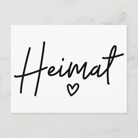 Heimat, Duits Word, Huis, Geboorteland Feestdagenkaart (Voorkant)