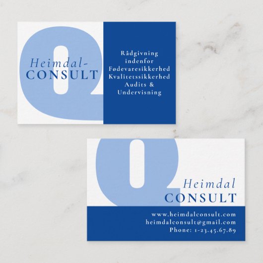 Heimdal Cunsult visitekaartje 2 (Voorkant / Achterkant)
