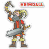 Heimdall Noorse mythologie Sticker (Voorkant)