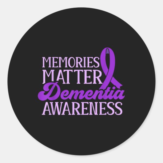 Heimer Awareness Dementia Awareness End Ronde Sticker (Voorkant)