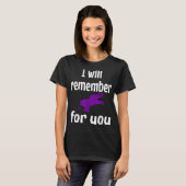 Heimer Bewustzijn Paarse Elephant Support Onthoud T-shirt (Voorkant volledig)