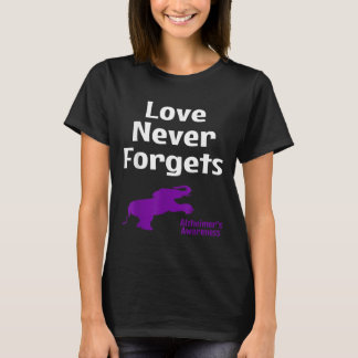 Heimer Bewustzijn Paarse Steun Liefde Nooit Verget T-shirt