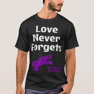 Heimer Bewustzijn Paarse Steun Liefde Nooit Verget T-shirt