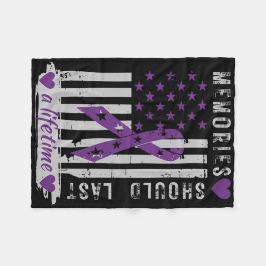 Heimerheimer Amerikaanse vlag Herinneringen aan He Fleece Deken (Voorkant (Horizontaal))