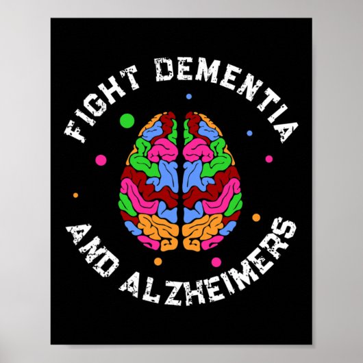 Heimerheimer Awareness Endheimer Fight Dementia HE Poster (Voorkant)