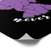 Heimerheimer Awareness Month I Endheimer Paarse RI Poster (Hoek)