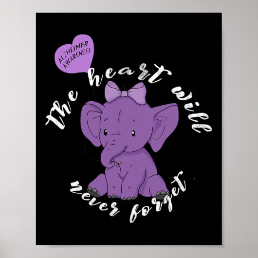 Heimerheimer Awareness Month I Endheimer Paarse RI Poster (Voorkant)