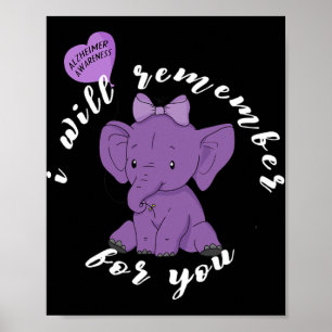 Heimerheimer Awareness Month I Endheimer Paarse RI Poster