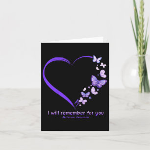 Heimerheimer Awareness Remember Forever T - shirts Kaart