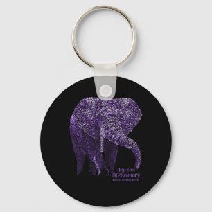 Heimerheimer Bewustzijn en geschenken Paarse olifa Sleutelhanger
