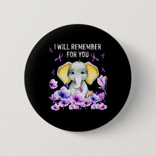 Heimerheimer bewustzijn Schattigee olifant zal ik  Ronde Button 5,7 Cm