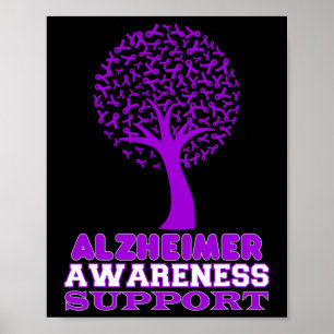 Heimerheimer Disease Awareness Paarse Ribbon Supo Poster