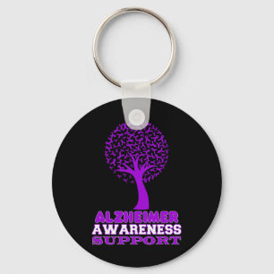 Heimerheimer Disease Awareness Paarse Ribbon Supo Sleutelhanger
