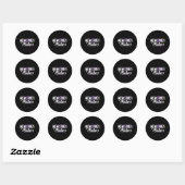 Heimerheimer Herinneringen Probleem Paarse lint De Ronde Sticker (Vel)