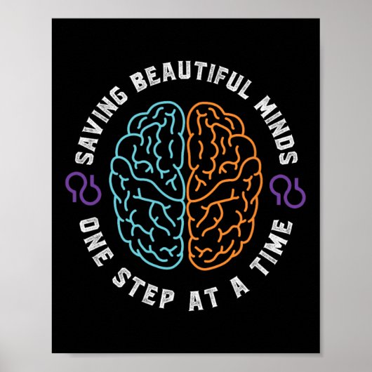 Heimerheimer Support Design Awareness Month Paarse Poster (Voorkant)
