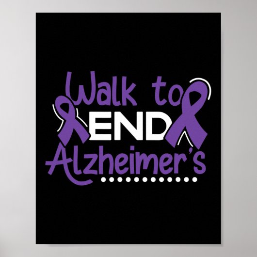 Heimerheimer Walk Dementia Warrior Paarse lint A Poster (Voorkant)