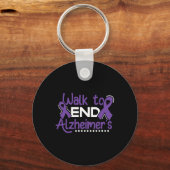 Heimerheimer Walk Dementia Warrior Paarse lint A Sleutelhanger (Voorkant)
