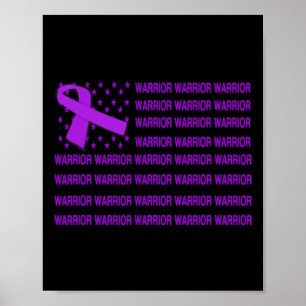 Heimerheimer Warrior Awareness - Amerikaanse vlag  Poster