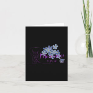 Heimerheimer's Awareness Myosotis Elephant Forget Kaart