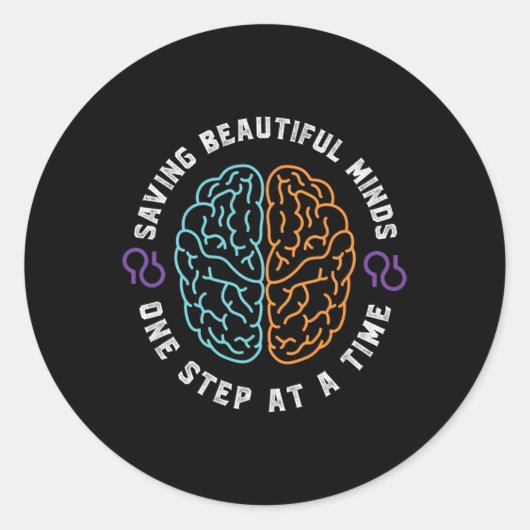 Heimerheimer's Awareness Support Maand Herinnering Ronde Sticker (Voorkant)