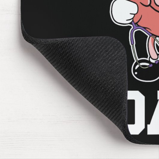 Heimerheimer's Bewustzijnslint Paarse hersencoach Muismat (Hoek)