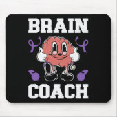 Heimerheimer's Bewustzijnslint Paarse hersencoach Muismat (Voorkant)