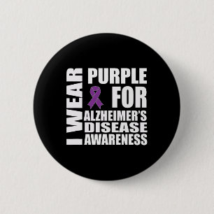 Heimerheimer's Disease Awareness Paarse Ribbon Sup Ronde Button 5,7 Cm