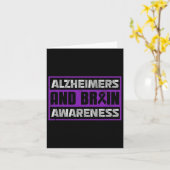 Heimerheimer's en Brain Awareness Unity Ribbon Kaart (Gele Bloem)