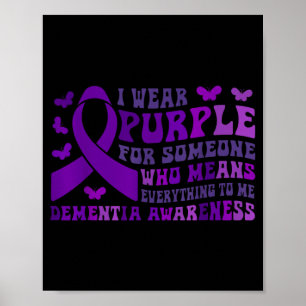 Heimers Awareness Draag Paars Voor Iemand Poster