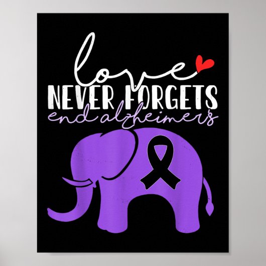 Heimers Awareness Love Never Forgets End Heimers _ Poster (Voorkant)