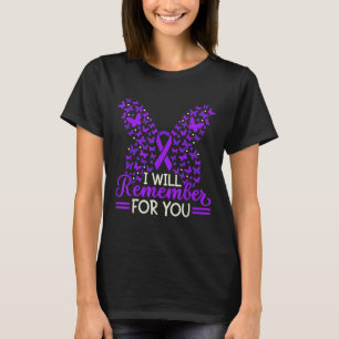 Heimers Awareness Ribbon Disease Dementia I Draag T-shirt