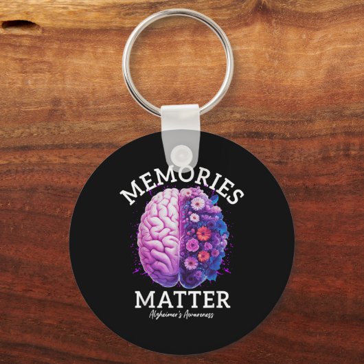 Heimers Bewustzijnsherinneringen Hersenbloemen Sleutelhanger (Voorkant)