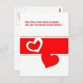 Heimliche Liebe Briefkaart (Voorkant / Achterkant)