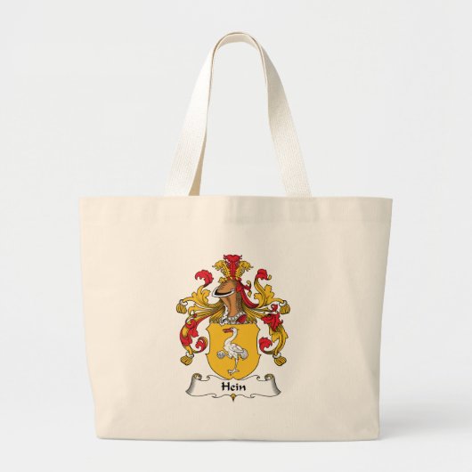 Hein Family Crest Grote Tote Bag (Voorkant)