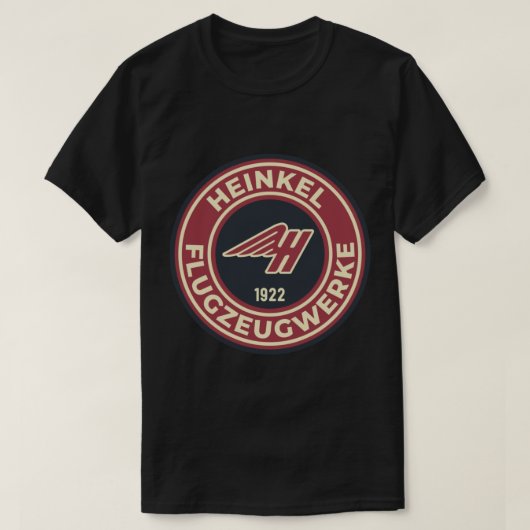 Heinkel Flugzeugwerke - Round Logo Sticker.png T-shirt (Design voorkant)
