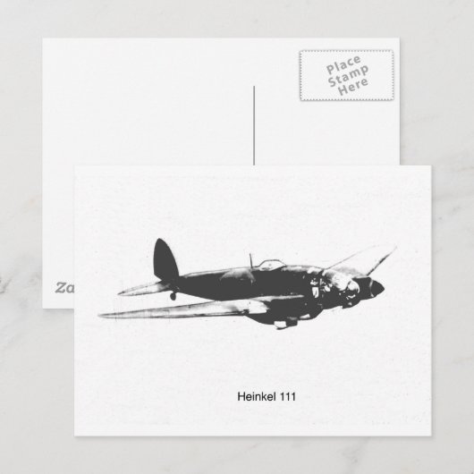 Heinkel HE111 Briefkaart (Voorkant / Achterkant)