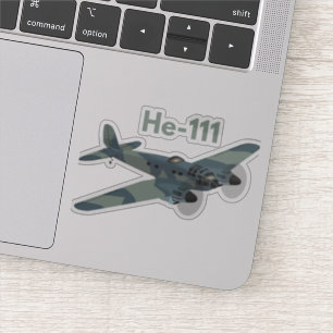 Heinkel He 111 Duits WW2-vliegtuig Sticker