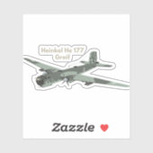 Heinkel He 177 Duits WW2-vliegtuig Sticker (Vel)