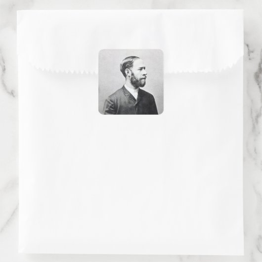 Heinrich Rudolph Hertz Vierkante Sticker (Tas)