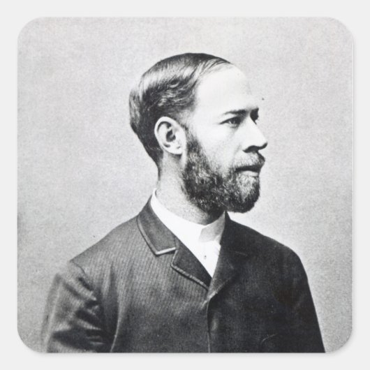 Heinrich Rudolph Hertz Vierkante Sticker (Voorkant)