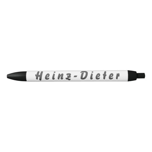 Heinz-Dieter Kugelschreiber Zwarte Inkt Pen (Voorkant)