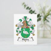 Heinz Family Crest Briefkaart (Staand voorkant)