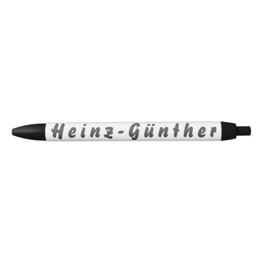 Heinz-Günther Kugelschreiber Zwarte Inkt Pen (Voorkant)